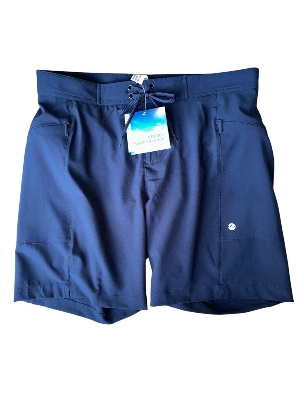 Willit Navy Blue UPF 50+ Sun Protection 7 Inch Outdoor Hiking Shorts Womens Sz 8